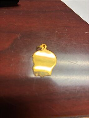 Gold-tone Helmet Pendant Charm